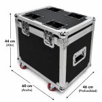 Rack Flight Case Profesional para Transporte de Equipos de Iluminación
