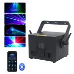 Proyector Láser de Animación 3D RGB  5W, Bluetooth Aplicacion Movil-Control Remoto-Efecto Novia