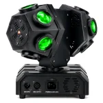 luz de cabeza movil con bolas dobles de 12x12w robotizada para discotecas