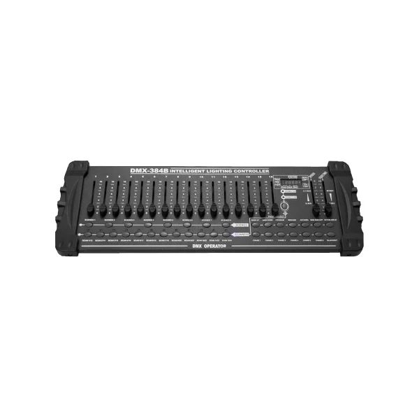 **Consola DMX 512 de 384 Canales – Controlador Profesional para Luces y Máquinas de Efectos**