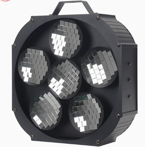luz de escenario 6 cabezales bola de espejos rgb giratoria centro de pista en Prestige Cochabamba