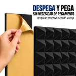 espuma acustica piramidal negra aislamiento de eco y reverberacion para salas de ensayo